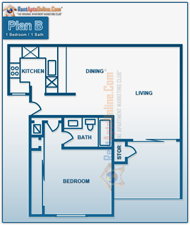 This image is the visual schematic representation of Bright Star in Rose Pointe Apartments.