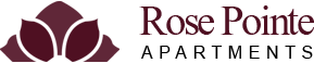 This company logo represents Rose Pointe Apartments online rental coupon.